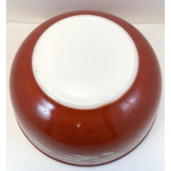 Vintage Pyrex 403 Autumn Harvest Wheat Mixing Nesting Bowl 2.5 L Liter Quart USA - Picture 12 of 16
